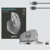 Logitech MX Master 3 muis Rechtshandig RF-draadloos + Bluetooth Laser 4000 DPI - Afbeelding 9