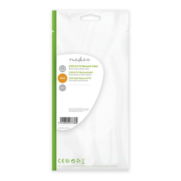 Nedis CCGP85221GY10 netwerkkabel Grijs 1 m Cat6 S/FTP (S-STP) - Afbeelding 4