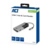 ACT AC7052 USB-C Hub 3 port met cardreader en PD pass through - Afbeelding 6