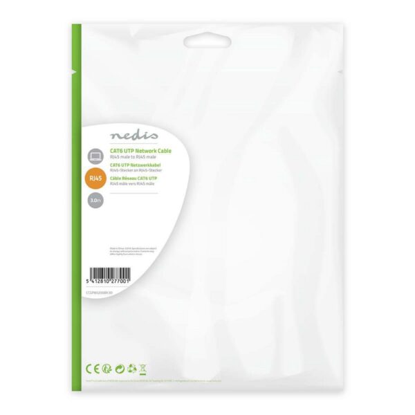 Nedis CCGP85200BK30 netwerkkabel Zwart 3 m Cat6 U/UTP (UTP) - Afbeelding 6