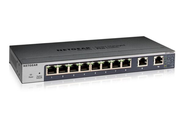 Netgear GS110EMX Managed L2 10G Ethernet (100/1000/10000) Zwart - Afbeelding 4