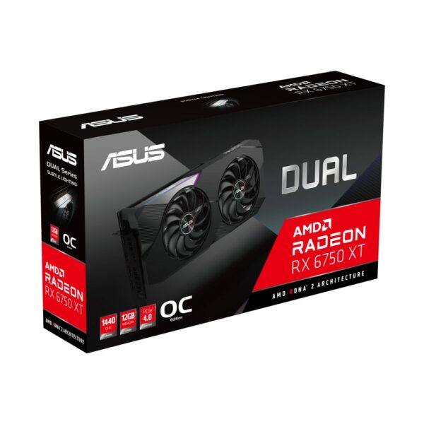 ASUS Dual -RX6750XT-O12G AMD Radeon RX 6750 XT 12 GB GDDR6 - Afbeelding 5