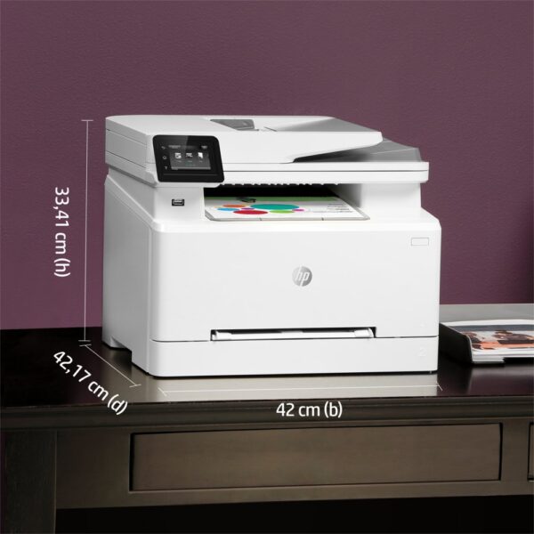 HP Color LaserJet Pro MFP M283fdw, Printen, kopiëren, scannen, faxen, Printen via USB-poort aan voorzijde; Scannen naar e-mail; Dubbelzijdig printen; ADF voor 50 vel ongekruld - Afbeelding 14