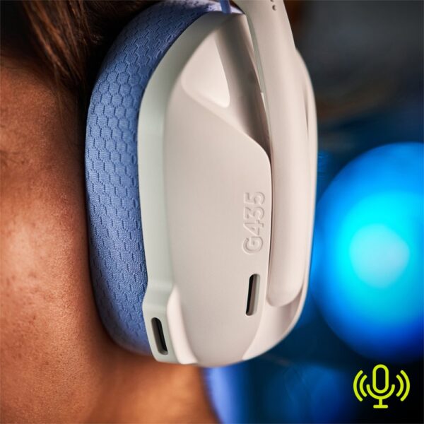 Logitech G G435 Headset Draadloos Hoofdband Gamen Bluetooth Wit - Afbeelding 7