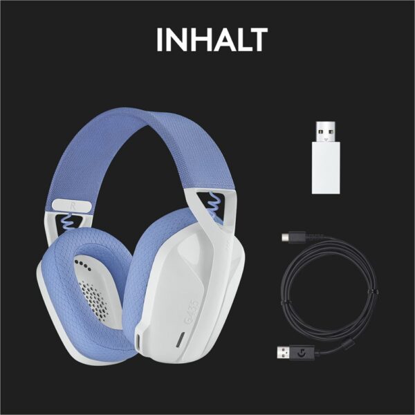 Logitech G G435 Headset Draadloos Hoofdband Gamen Bluetooth Wit - Afbeelding 30