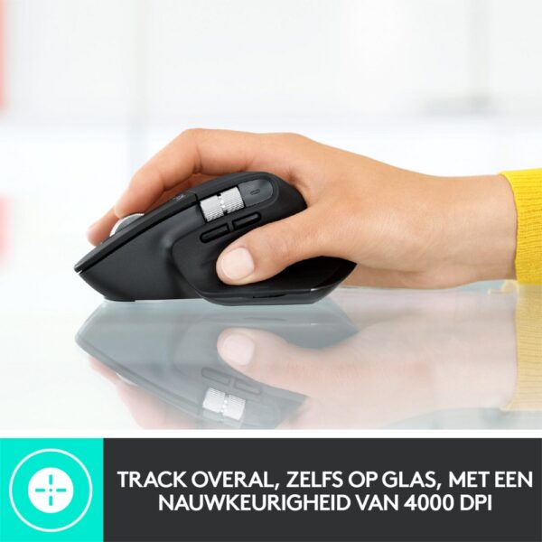 Logitech MX Master 3 muis Rechtshandig RF-draadloos + Bluetooth Laser 4000 DPI - Afbeelding 14