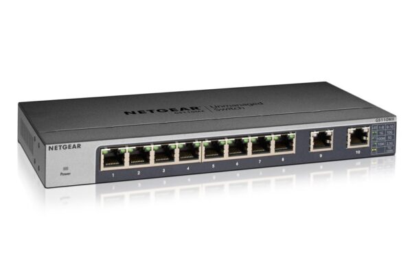 NETGEAR GS110MX Unmanaged 10G Ethernet (100/1000/10000) Zwart - Afbeelding 3