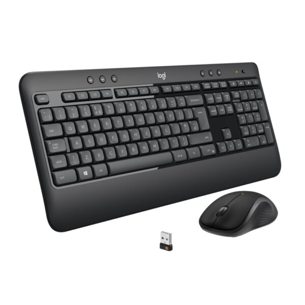 Logitech Advanced MK540 toetsenbord Inclusief muis USB QWERTZ Duits Zwart, Wit - Afbeelding 3