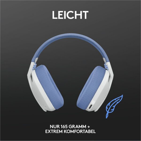 Logitech G G435 Headset Draadloos Hoofdband Gamen Bluetooth Wit - Afbeelding 25