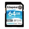 Kingston Technology Canvas Go! Plus flashgeheugen 64 GB SD UHS-I Klasse 10