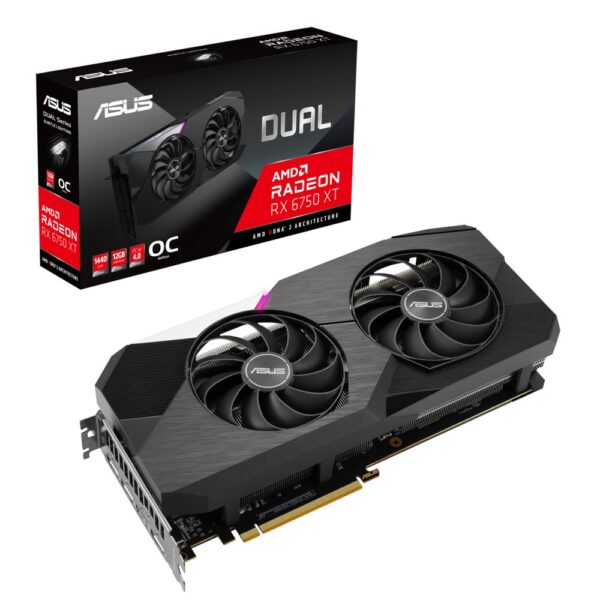 ASUS Dual -RX6750XT-O12G AMD Radeon RX 6750 XT 12 GB GDDR6 - Afbeelding 7