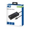 ACT AC6300 interface hub USB 3.2 Gen 1 (3.1 Gen 1) Type-A 5000 Mbit/s Zwart - Afbeelding 3