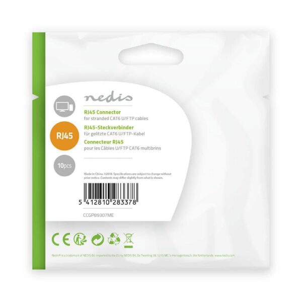 Nedis CCGP89307ME kabel-connector Rj-45 Metallic, Transparant - Afbeelding 4