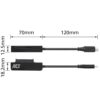 ACT AC1525 tussenstuk voor kabels USB Type-C SATA 7-pin + 15pin Zwart - Afbeelding 4