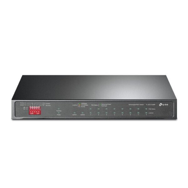 TP-LINK TL-SG1210MP netwerk-switch Unmanaged Gigabit Ethernet (10/100/1000) Power over Ethernet (PoE) Zwart - Afbeelding 3