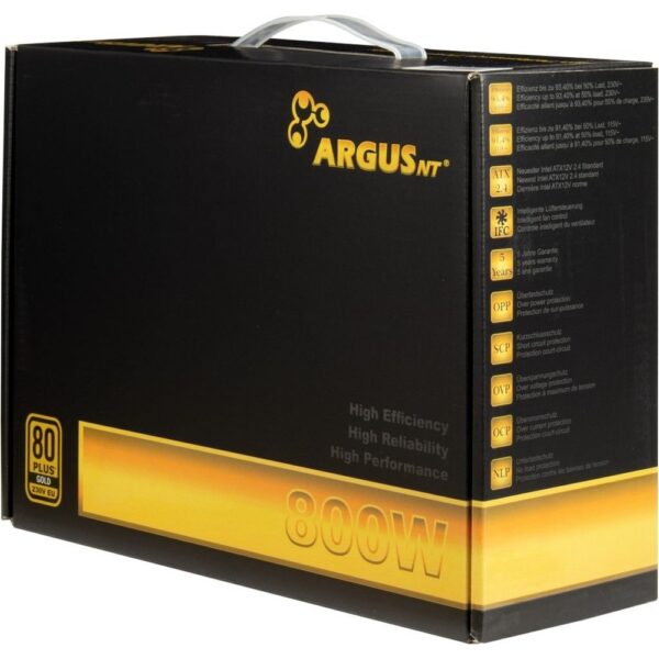 Inter-Tech ArgusNT GPS-800 power supply unit 800 W 20+4 pin ATX ATX Zwart - Afbeelding 6