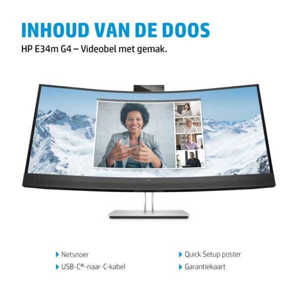 HP E34m G4 86,4 cm (34") 3440 x 1440 Pixels Wide Quad HD Zwart - Afbeelding 16