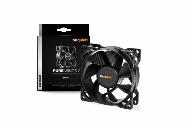 be quiet! PURE WINGS 2, 80mm Computer behuizing Ventilator 8 cm Zwart - Afbeelding 3
